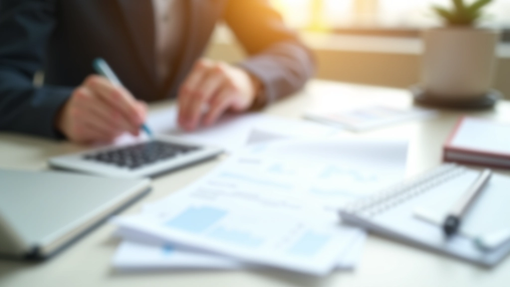 Document compte joint ouvert avec stylo bleu sur un bureau moderne